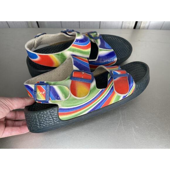 BIRKI'S BIRKENSTOCK Arizona Colorful Swirl Tie Dye Birkis Sandals EU 37 US 7 - Picture 4 of 7